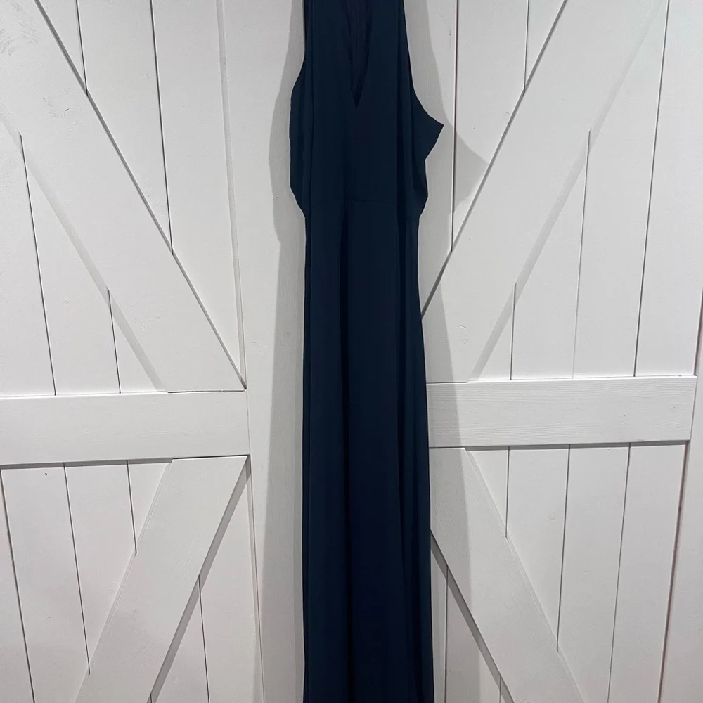 Lulus Beauty and Grace Keyhole Front Navy Blue Maxi Dress - Picture 6 of 7